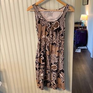 Elegant Floral Sleeveless Dress